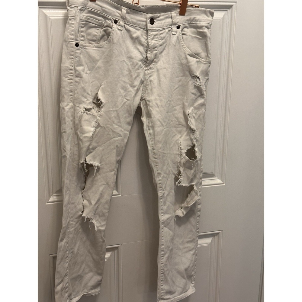 Citizens of Humanity Emerson Distressed Ankle Button Fly Jeans Size 30 Made USA